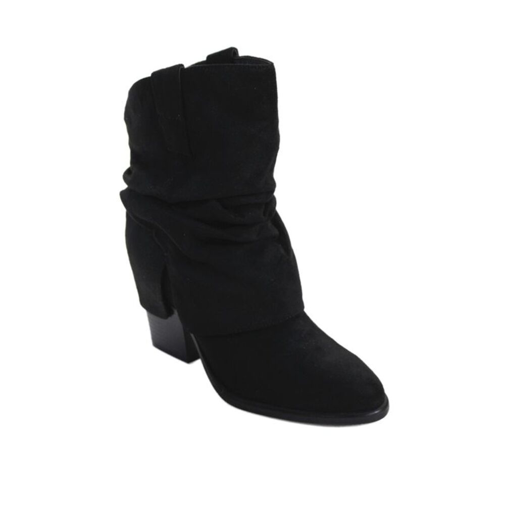 Marc Fisher Womens Suede Pointed Toe Ankle Boots Black Size 7M